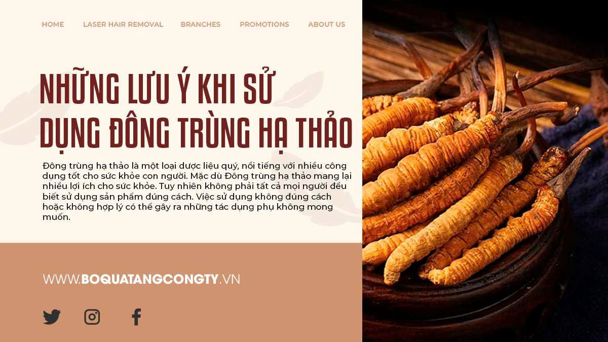 NHỮNG LƯU Ý KHI SỬ DỤNG ĐÔNG TRÙNG HẠ THẢO