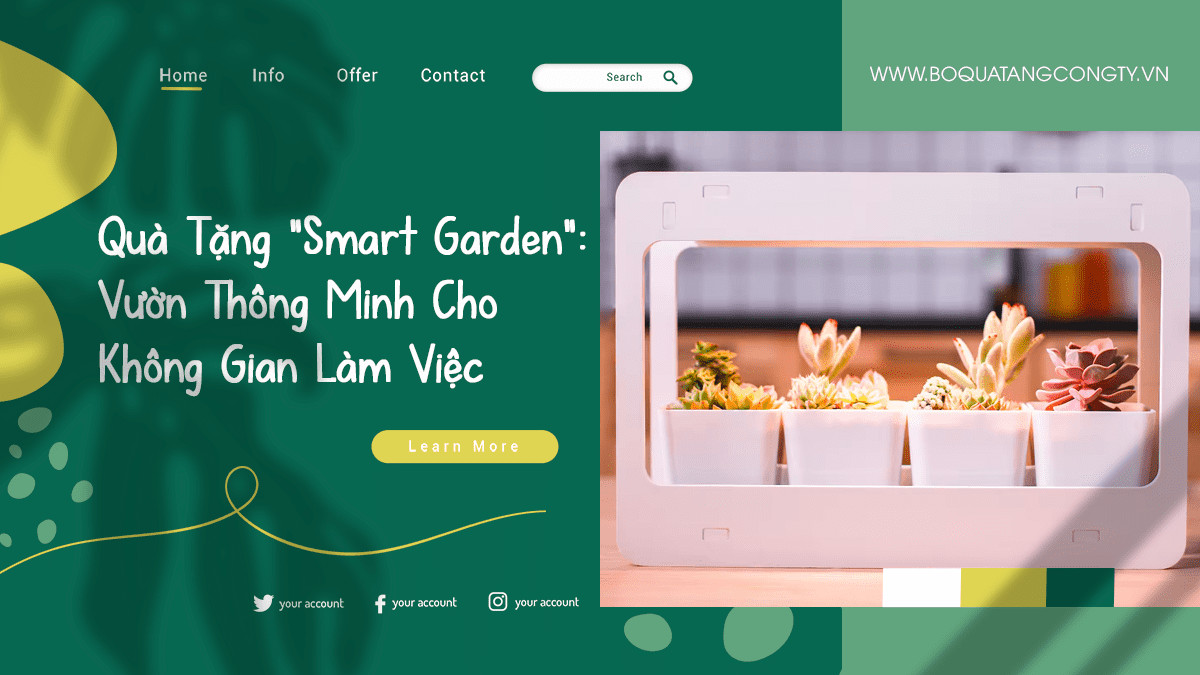 Quà Tặng "Smart Garden": Vườn Thông Minh Cho Không Gian Làm Việc