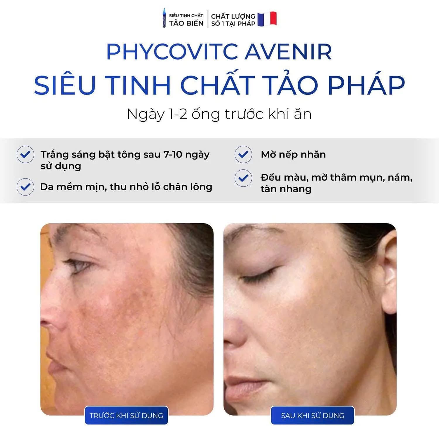  Nước Uống Tinh Chất Tảo Xanh PhycoVitC Chính Hãng Nhập Khẩu Pháp