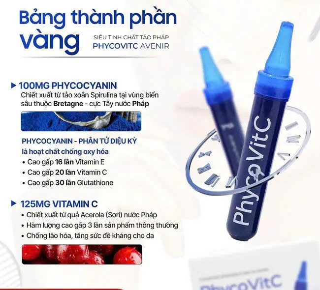  Nước Uống Tinh Chất Tảo Xanh PhycoVitC Chính Hãng Nhập Khẩu Pháp
