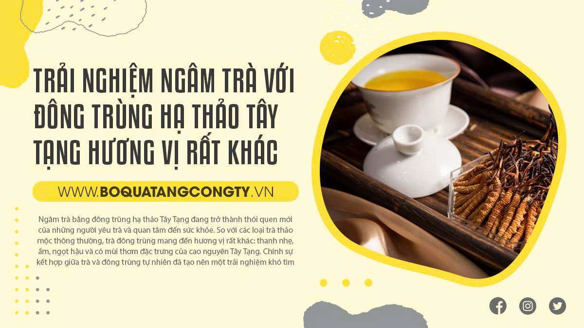 Trải Nghiệm Ngâm Trà Với Đông Trùng Hạ Thảo Tây Tạng Hương Vị Rất Khác