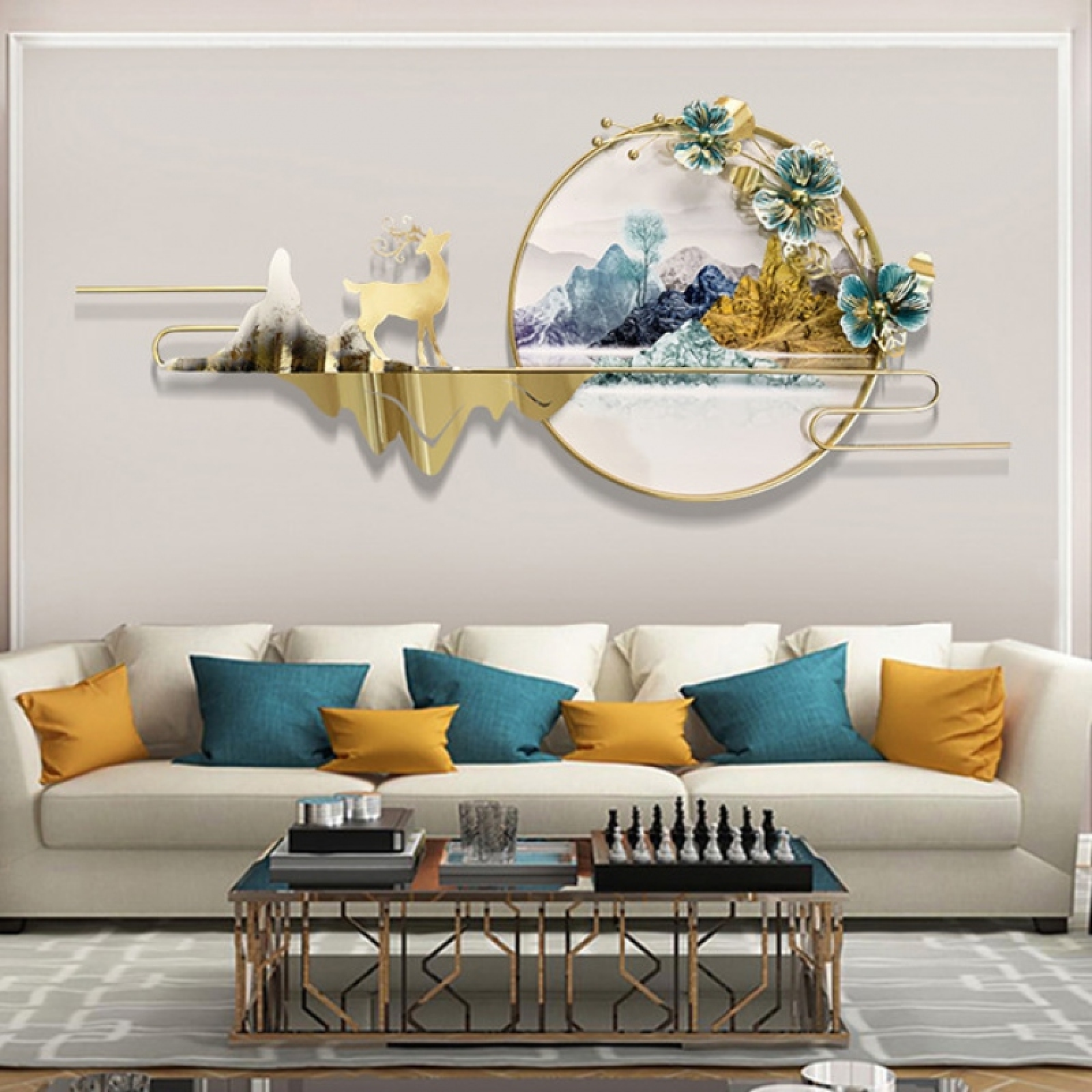 Địa chỉ bán tranh sắt treo tường 3D trang trí phòng khách ngủ nghệ thuật đẹp  giá rẻ hcm