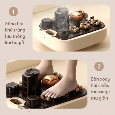 Máy Ngâm Chân Massage Chigo 6 Bàn Xoay Bấm Huyệt Thải Độc 003