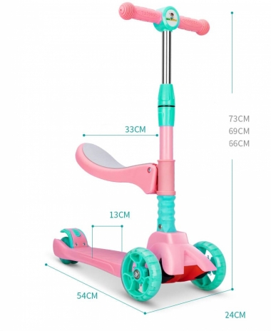 Xe trượt scooter trẻ em 3 bánh 2in1 011